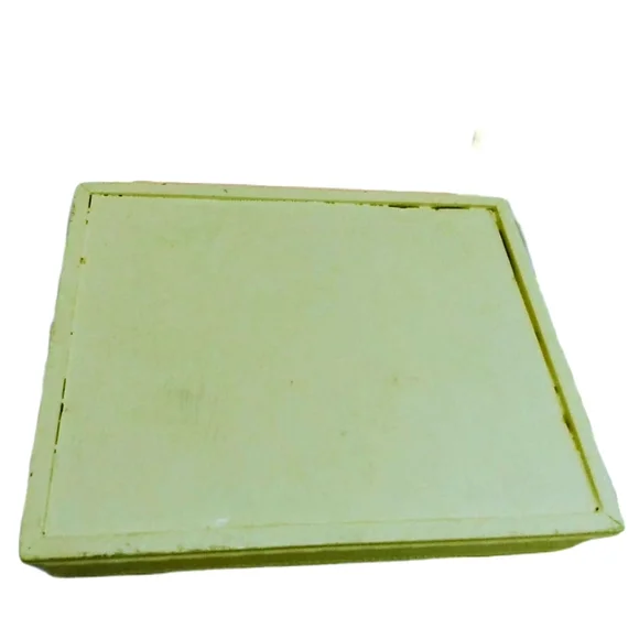 Vintage Handpainted Wooden Jewelry Box Pink Red Floral storage organizer - Picture 4 of 5